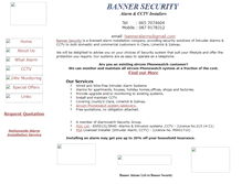 Tablet Screenshot of bannersecuritysystems.com